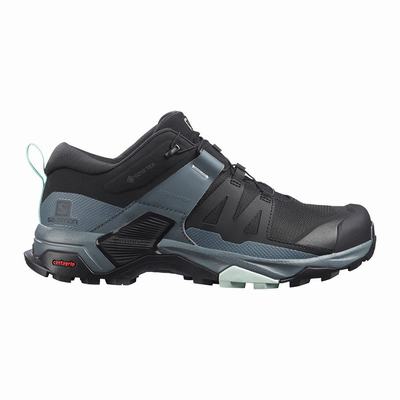 Salomon X ULTRA 4 GORE-TEX - Naisten Vaelluskengät - Mustat/Sininen